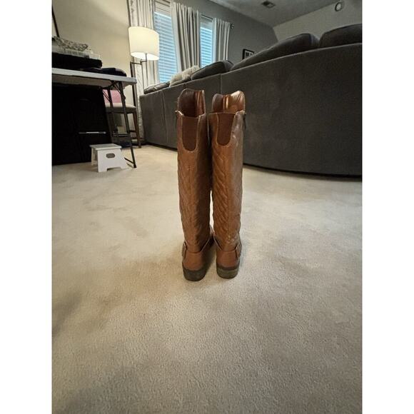 Used Womens ARIZONA Tall Brown zip up Boots Size 9M Cody cute&clean MSRP 80 - Picture 3 of 6